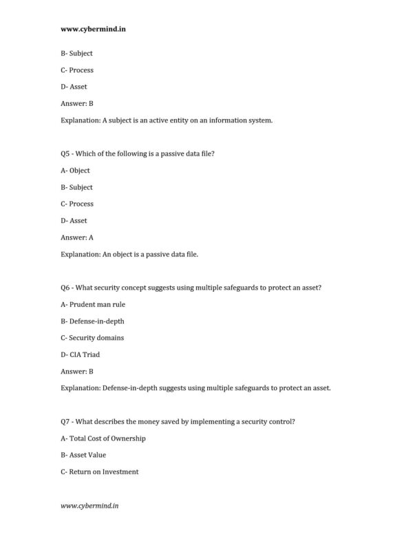 Download CISSP (Certified Information Systems Security Professional) Practice Questions - Image 3